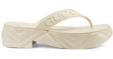 gucci rubber white|Gucci rubber sandals.